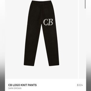 Cole Buxton logo knit pant
